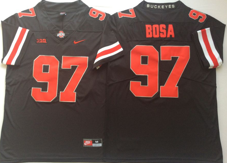 Men Ohio State Buckeyes #97 Bosa Black Nike NCAA Jerseys